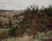 克劳德莫奈 - Apple Trees near Vetheuil